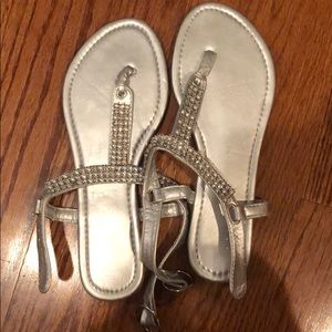 silver sandals
